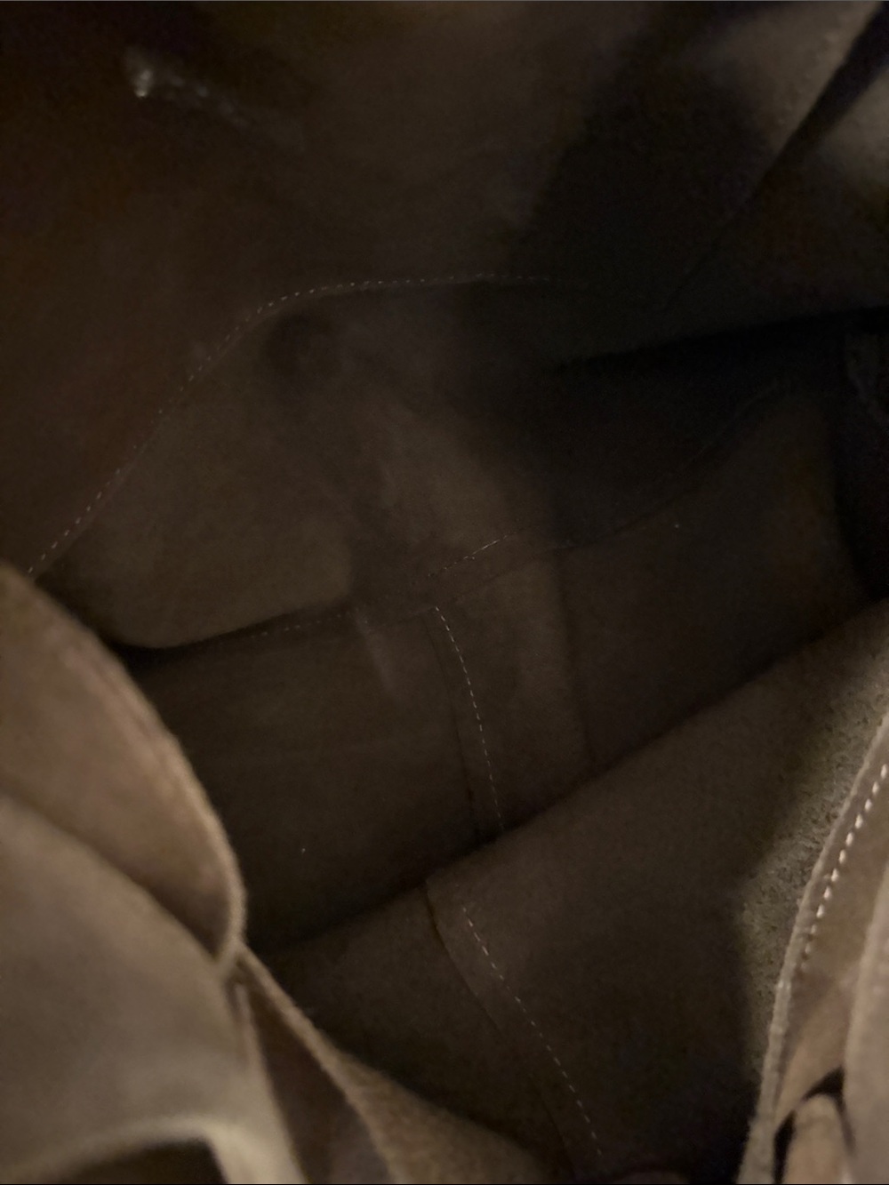 & Other Stories Large Suede Tote Bag - Brown - Picture 9 of 13